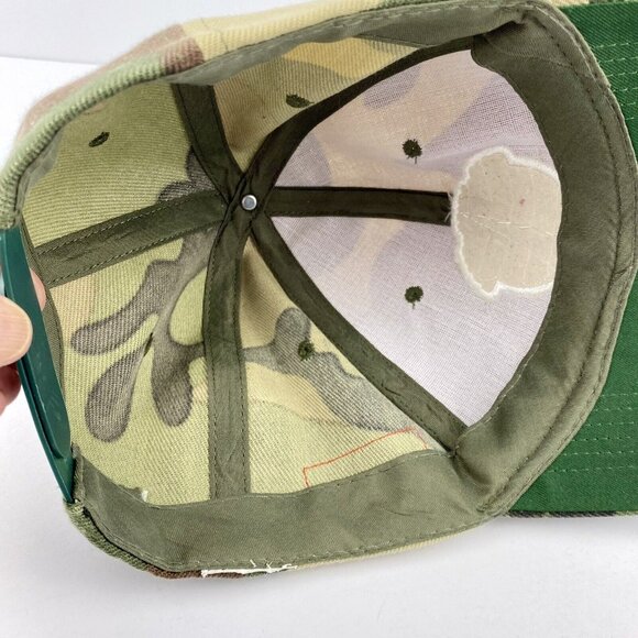 Old Milwaukee Brewing Hat, Trucker Baseball Cap Beer Built Right Camo Snap Back - Picture 8 of 9